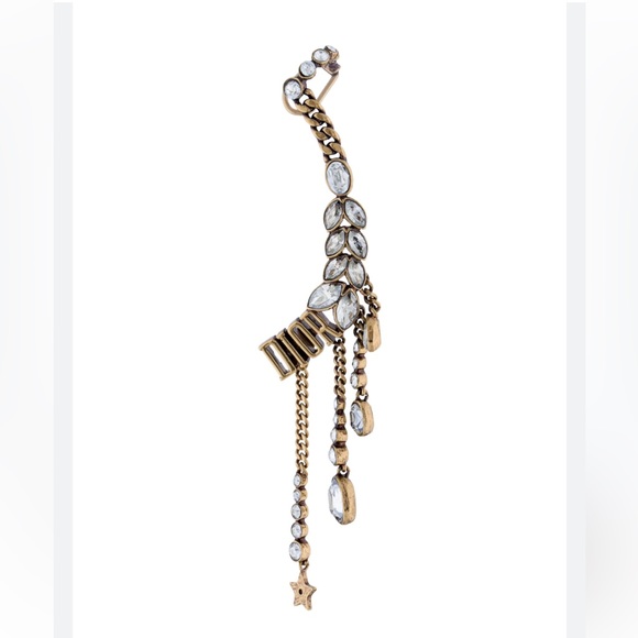 Dior Crystal Ear Climber / Cuff - Picture 2 of 9